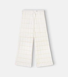 Knitted wool and cotton pants