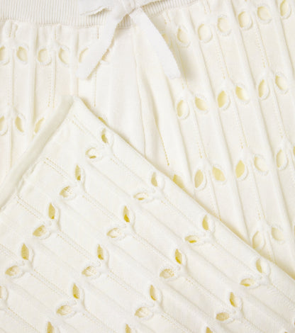 Knitted wool and cotton pants