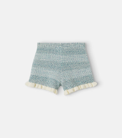 Patience knitted cotton-blend shorts