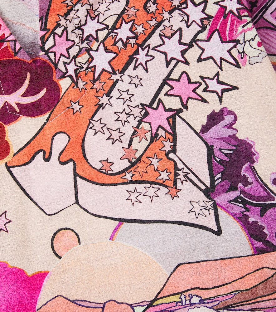 Printed cotton dress