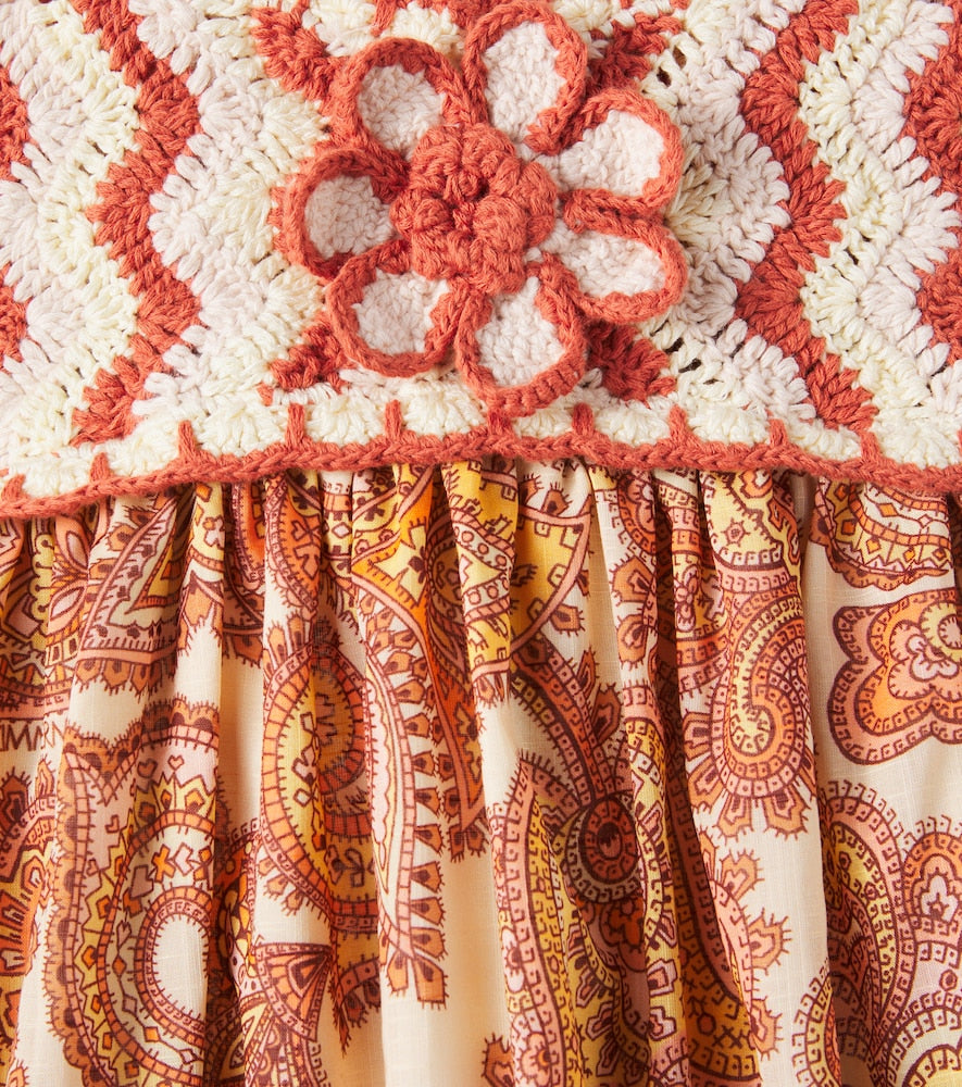 Patience paisley cotton dress
