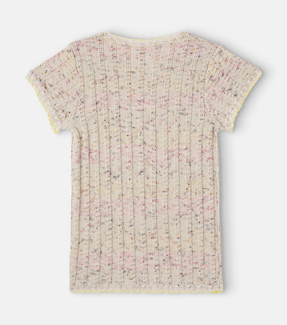 Knitted cotton-blend dress