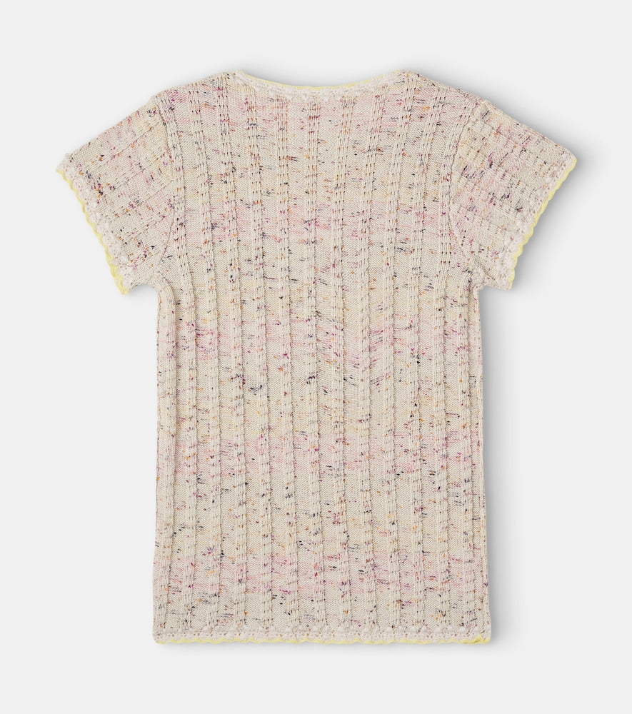 Knitted cotton-blend dress
