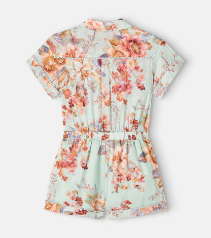 Awaken floral cotton romper
