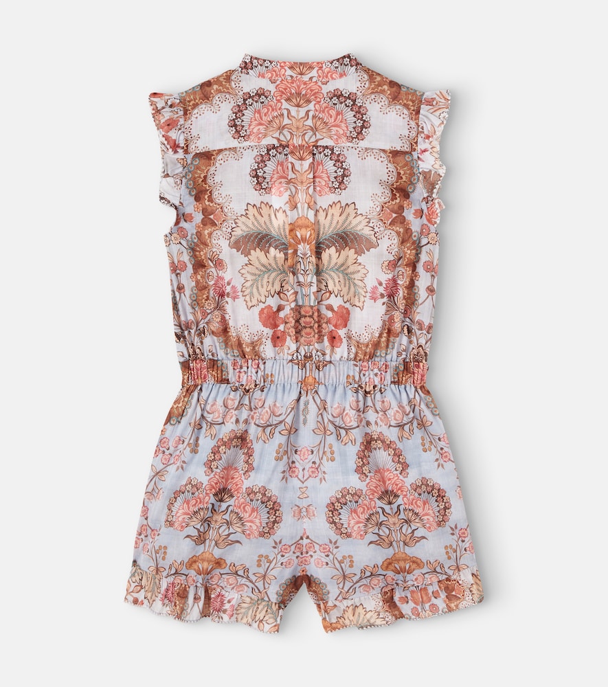 Printed cotton playsuit