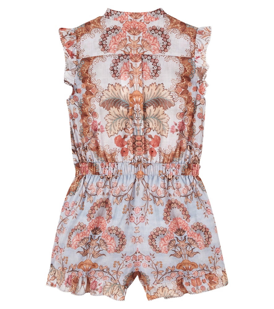 Printed cotton playsuit