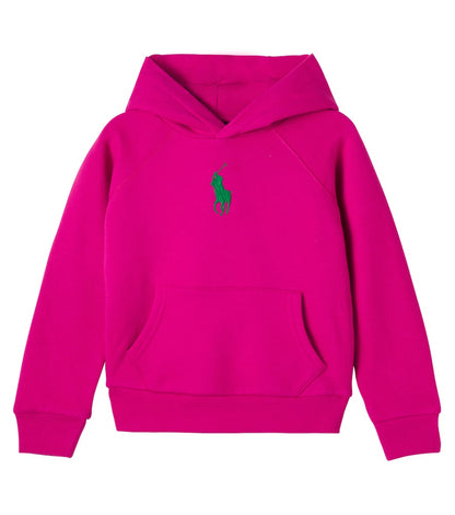 Logo cotton-blend fleece hoodie