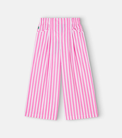 Striped cotton pants