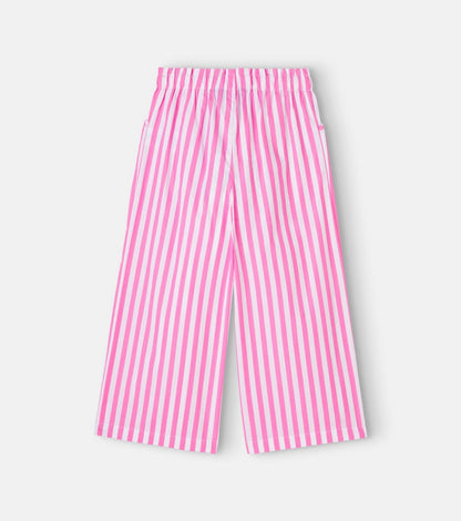 Striped cotton pants