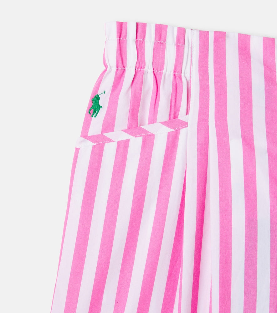 Striped cotton pants