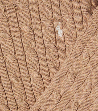 Cable-knit cotton sweater