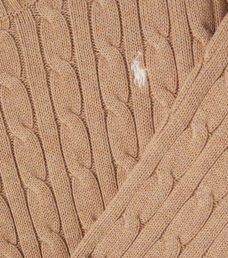 Cable-knit cotton sweater