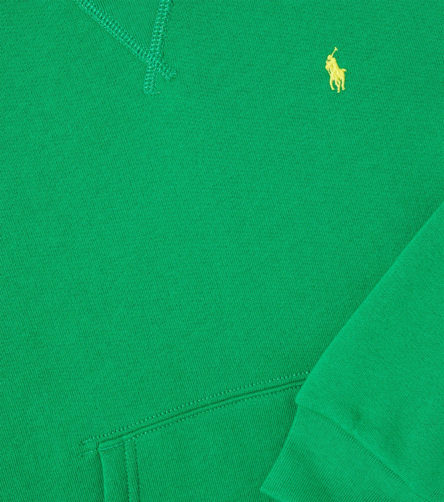 Cotton-blend jersey hoodie