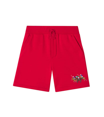 Embroidered cotton-blend jersey shorts