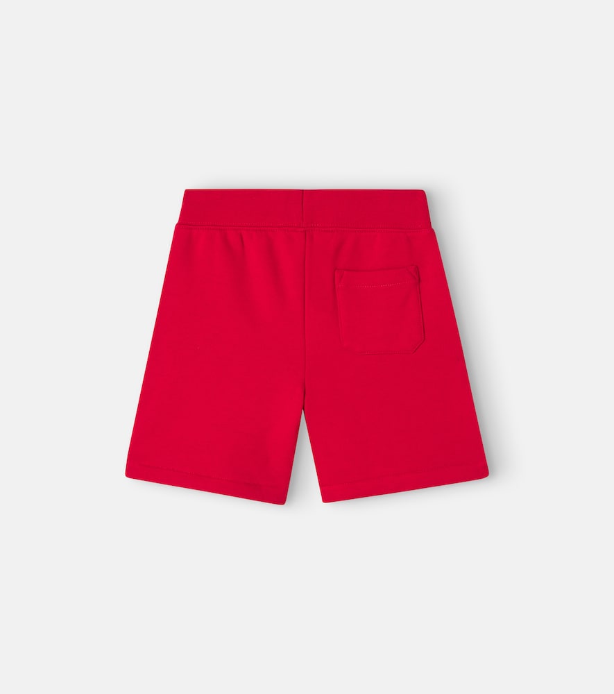 Embroidered cotton-blend jersey shorts