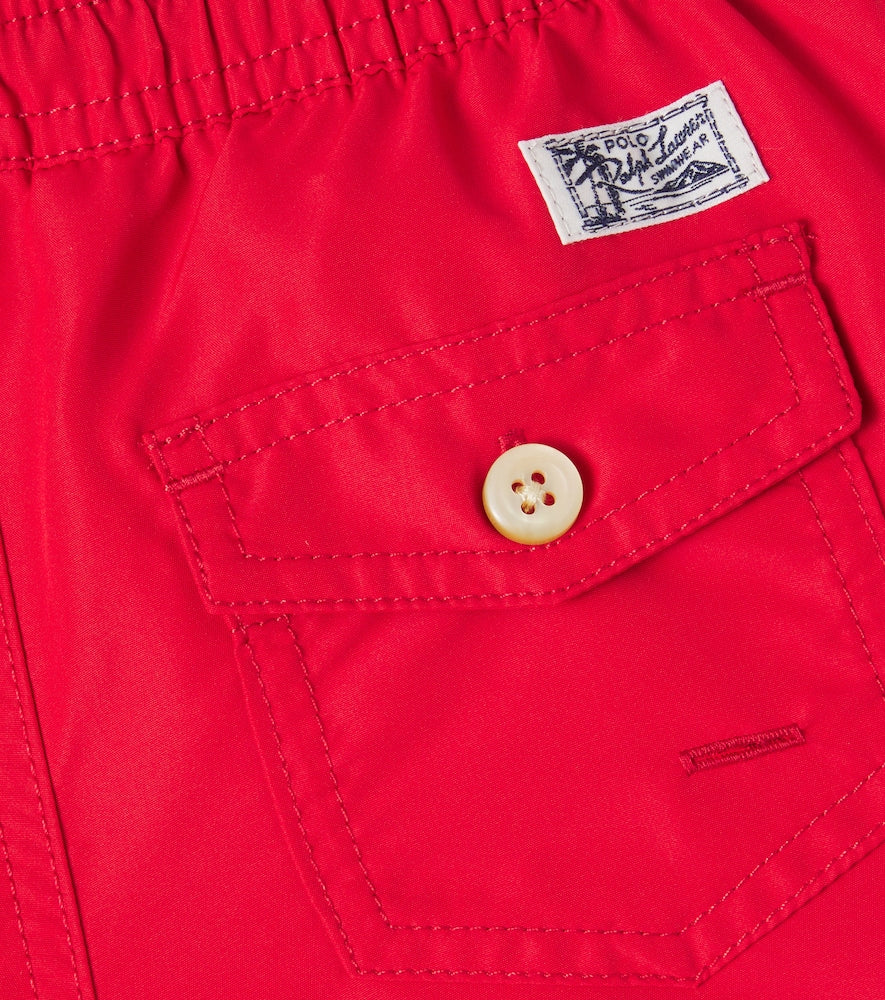 Embroidered swim trunks