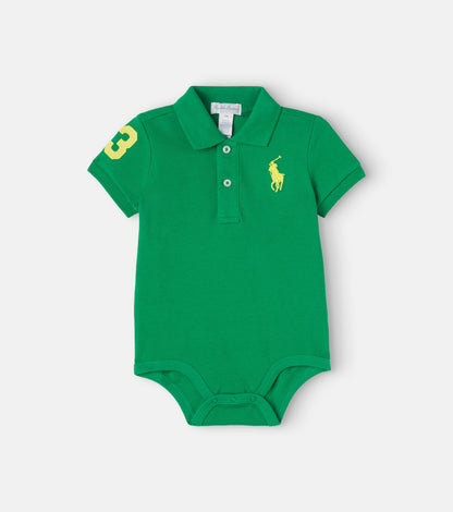 Baby cotton jersey playsuit