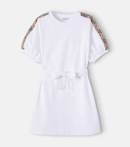 Burberry Check cotton jersey dress