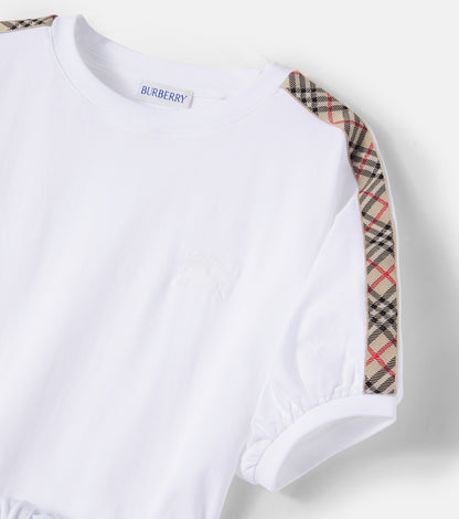 Burberry Check cotton jersey dress