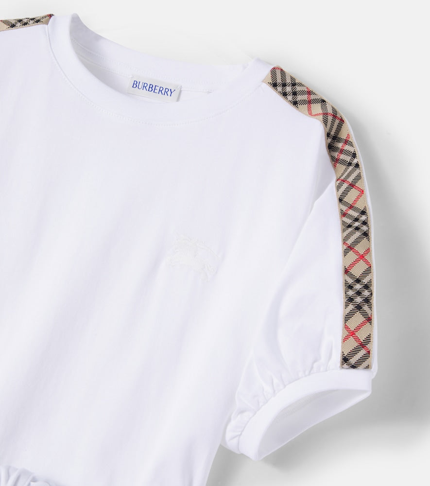 Burberry Check cotton jersey dress
