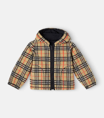 Burberry Check reversible teddy jacket