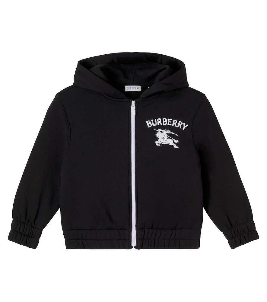 EKD cotton jersey zip-up hoodie