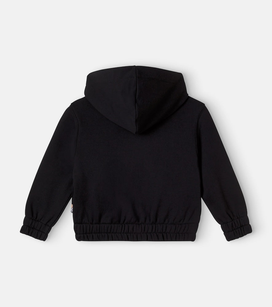 EKD cotton jersey zip-up hoodie