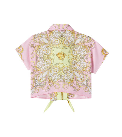 Spring Barocco silk twill shirt