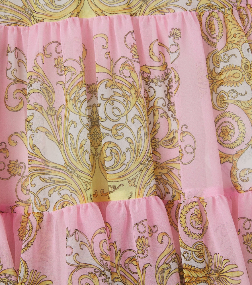 Barocco tiered skirt