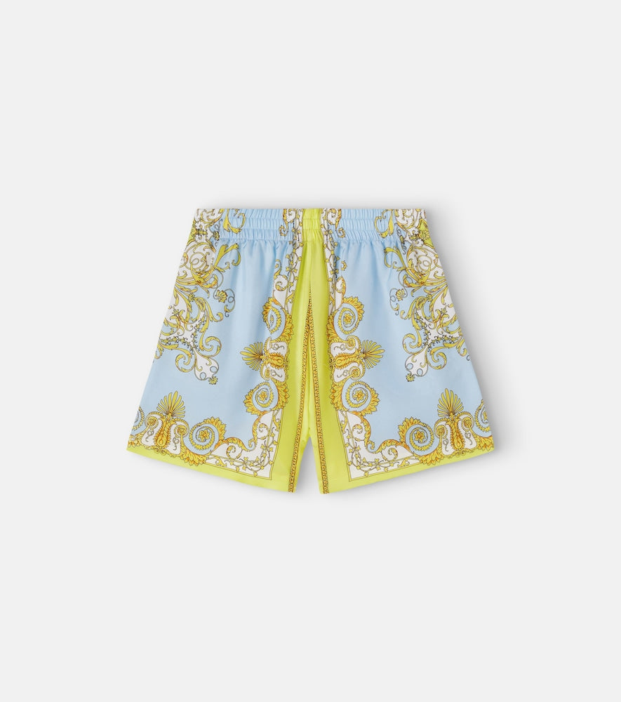 Barocco silk shorts