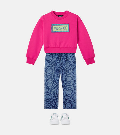 Logo cotton jersey sweatshirt