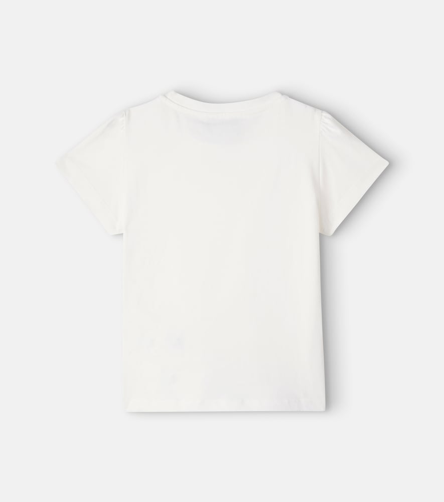 Embellished cotton jersey t-shirt