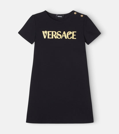 Logo jersey dress