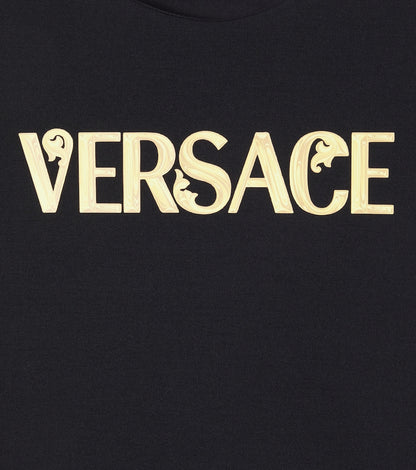 Logo jersey dress