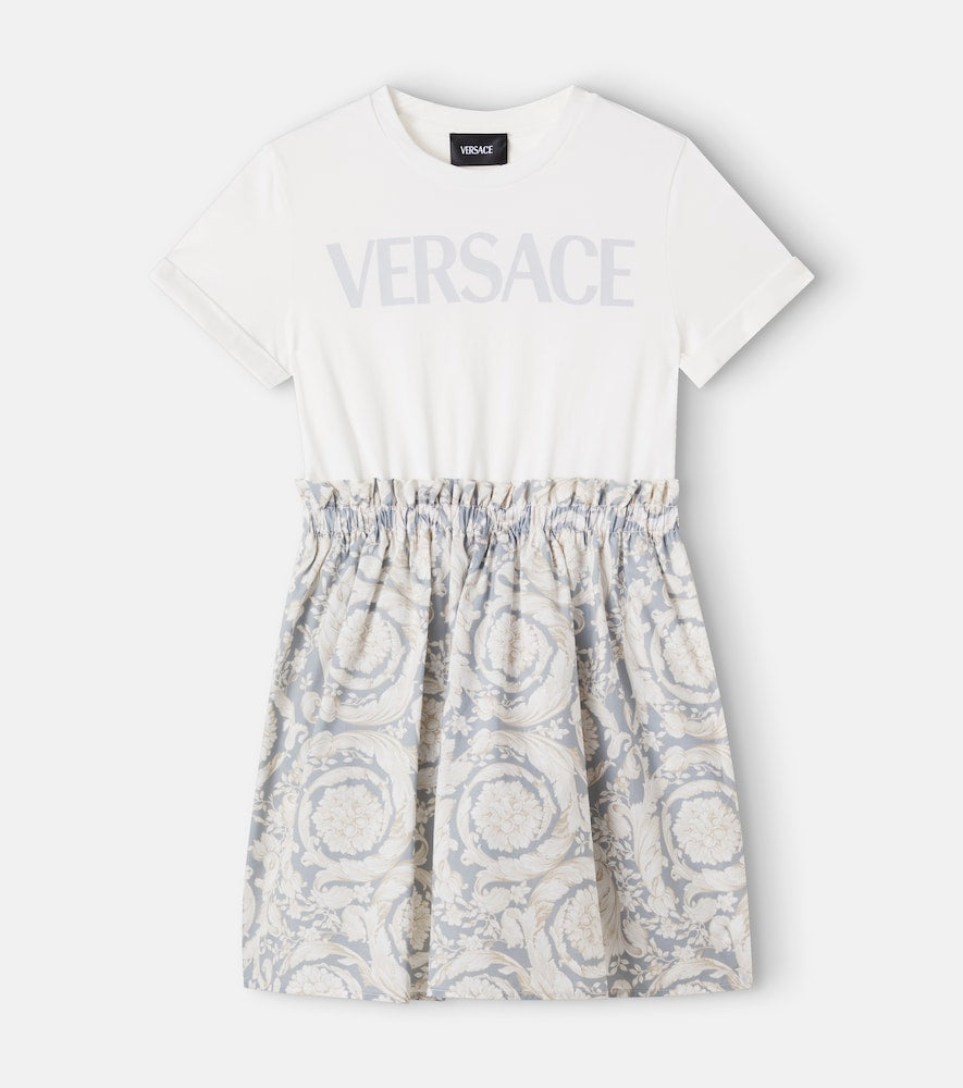 Barocco Kids cotton jersey dress