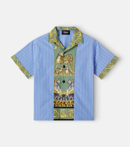Pinstripe cotton shirt