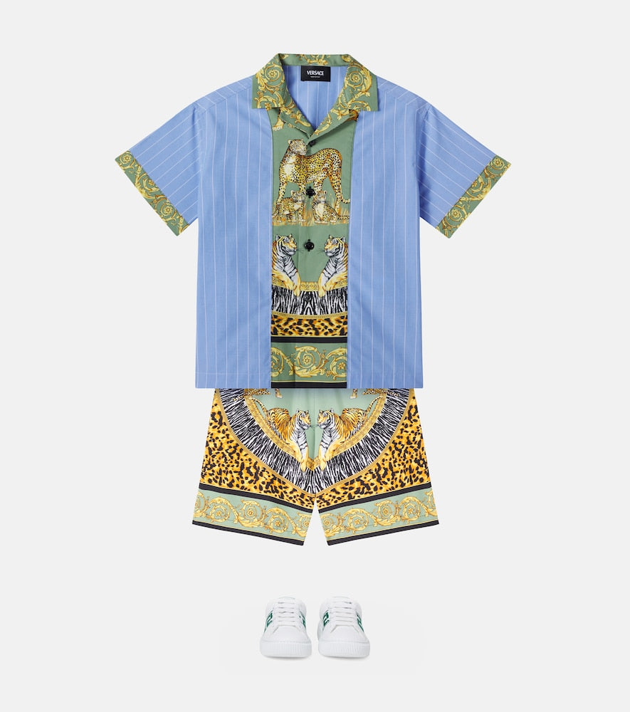 Pinstripe cotton shirt