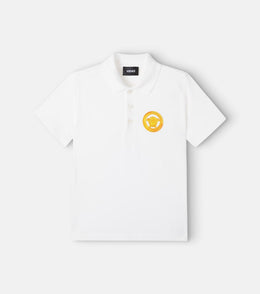 Medusa cotton piqué polo shirt