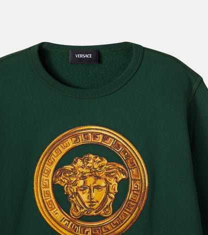 Medusa cotton jersey sweatshirt