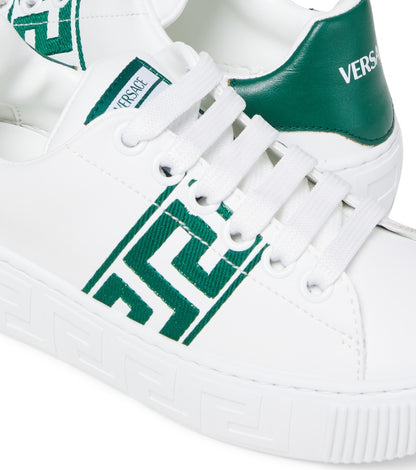 Greca embroidered sneakers