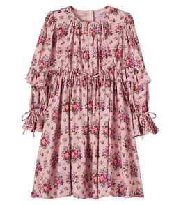 Gathered floral dress