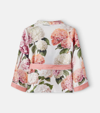 Floral silk shirt