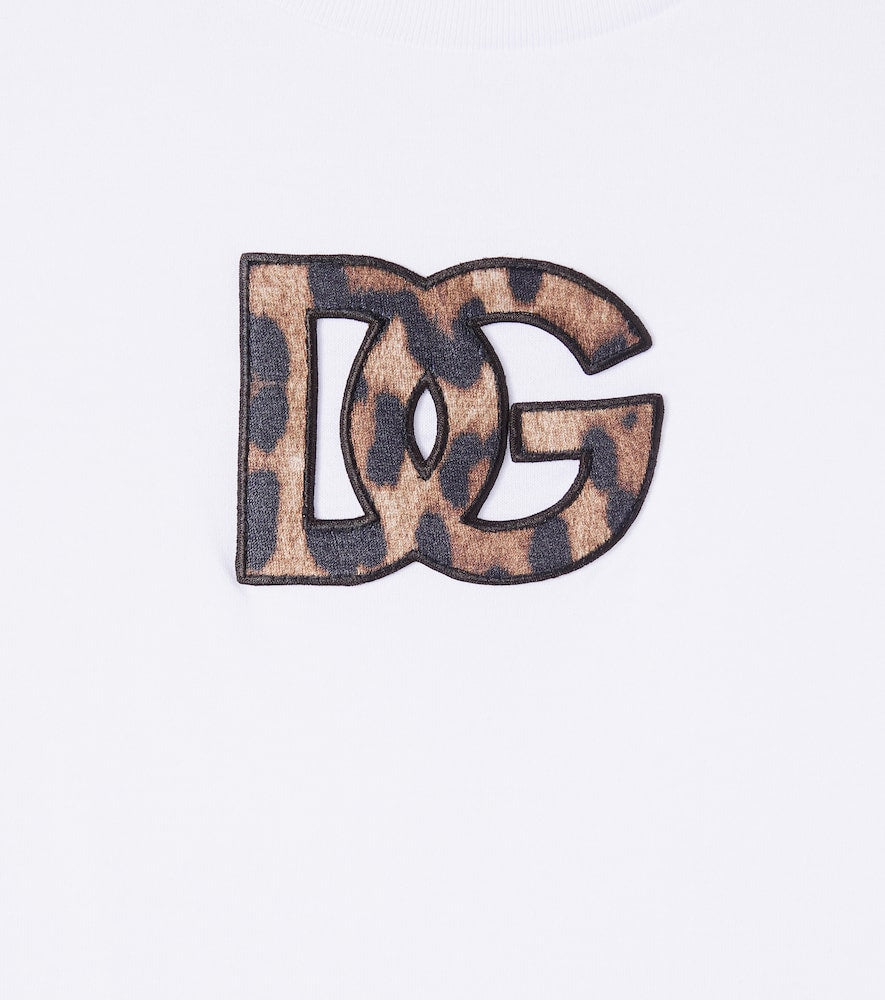 DG patch-appliqué cotton T-shirt