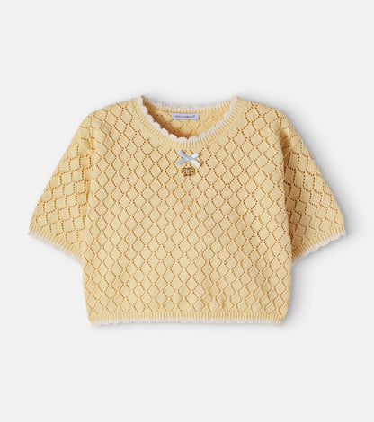 DG open-knit cotton top