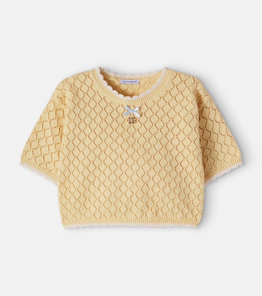 DG open-knit cotton top