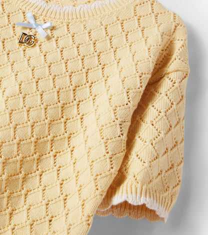 DG open-knit cotton top
