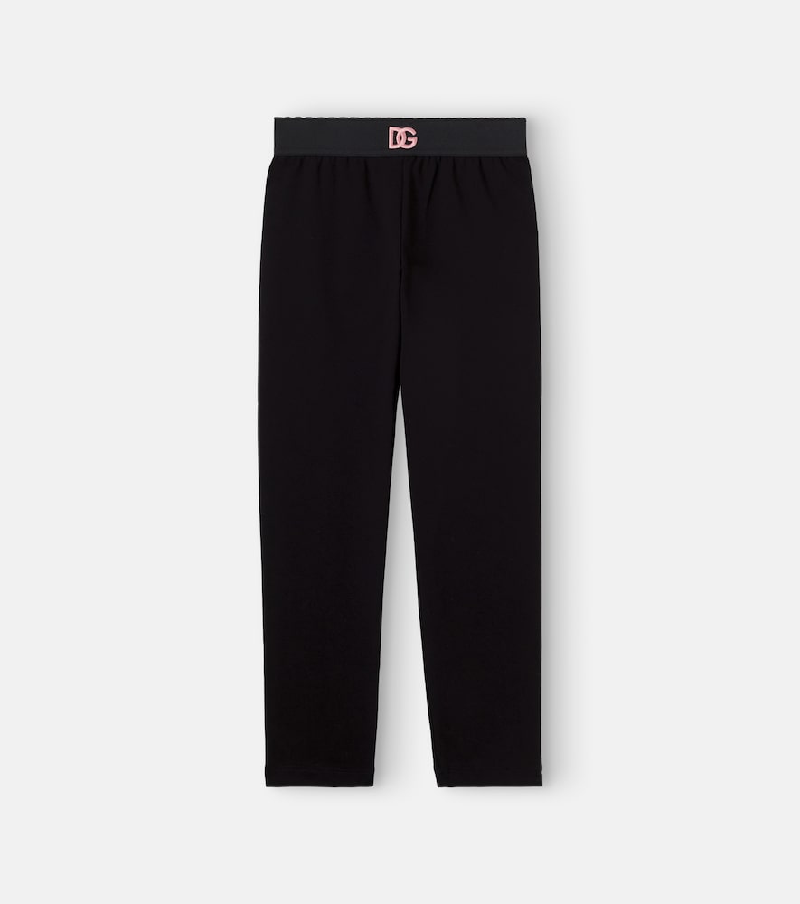 Cotton-blend leggings