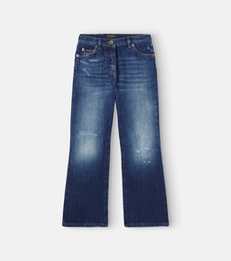 Logo faded jeans