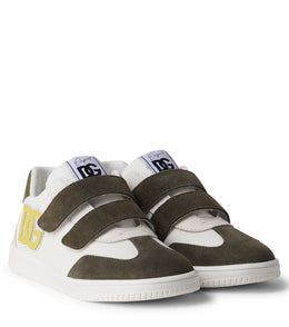 DG leather-trimmed sneakers