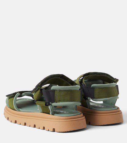 Logo grosgrain sandals